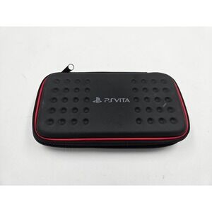 Sony PlayStation Vita PS Vita Hard Carrying Case Black Red Hori PCH-1000 2000